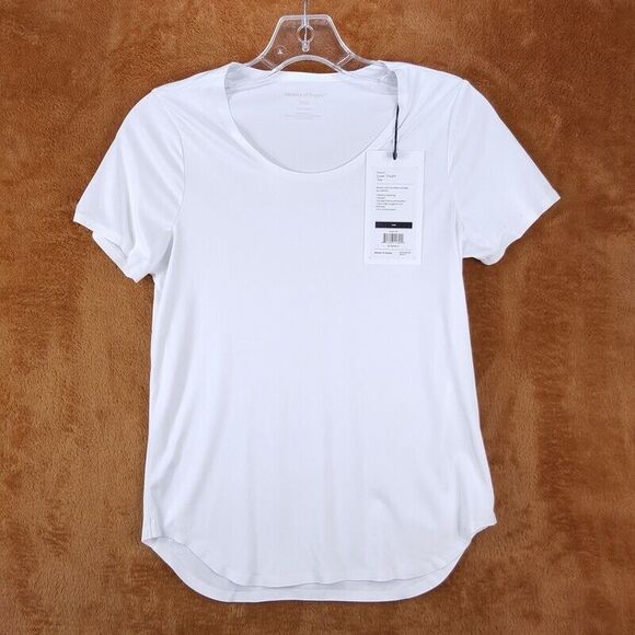 MINISTRY OF SUPPLY Womens Top XXS White Pullover Short Sleeve LUXE TOUCH Tee - Picture 1 of 7